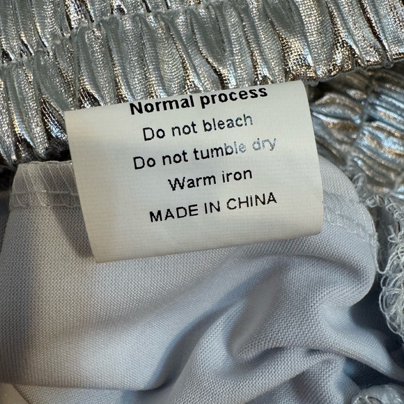 NWT PESION Women's Metallic Shiny Shorts Sparkly Rave Hot Short Pants Small - Picture 8 of 8